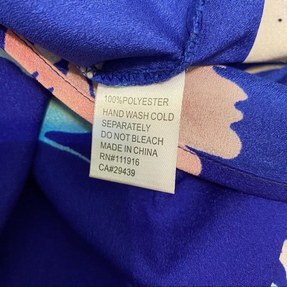 Yumi Kim Floral Printed Smocked Button Down Blouse - Picture 6 of 8